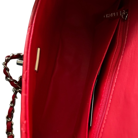 Red Quilted Flap Crossbody Bag – Classic & Timeless Style - Picture 8 of 16